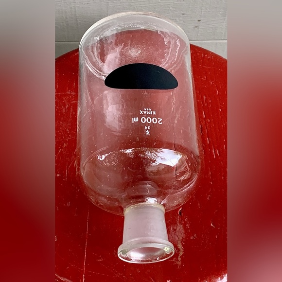 Vintage KIMAX 2000 ml Borosilicate Serum Bottle Laboratory Beaker - Picture 7 of 11